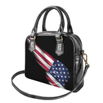 American Flag Wing Print Shoulder Handbag