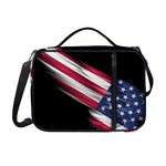 American Flag Wing Print Shoulder Strap Bible Bag