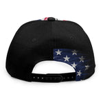 American Flag Wing Print Snapback Cap