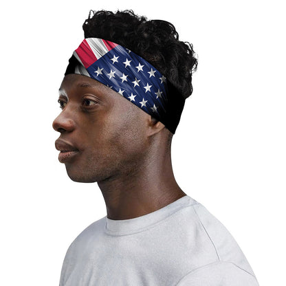 American Flag Wing Print Sports Headband