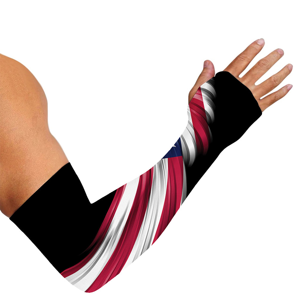 American Flag Wing Print Sun Protection Arm Sleeves