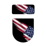 American Flag Wing Print Toilet Lid And Tank Cover Set