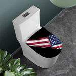 American Flag Wing Print Toilet Lid Cover