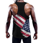 American Flag Wing Print Training Tank Top