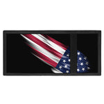 American Flag Wing Print Trifold Wallet