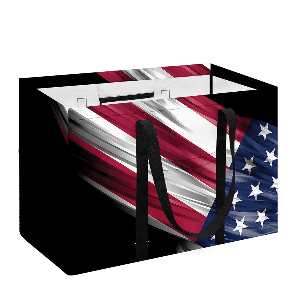 American Flag Wing Print Utility Tote Bag