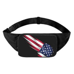 American Flag Wing Print Waist Bag
