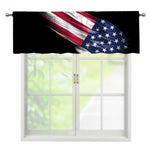 American Flag Wing Print Window Valance