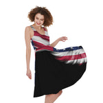 American Flag Wing Print Women's Sleeveless Dress