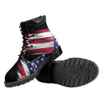 American Flag Wing Print Work Boots
