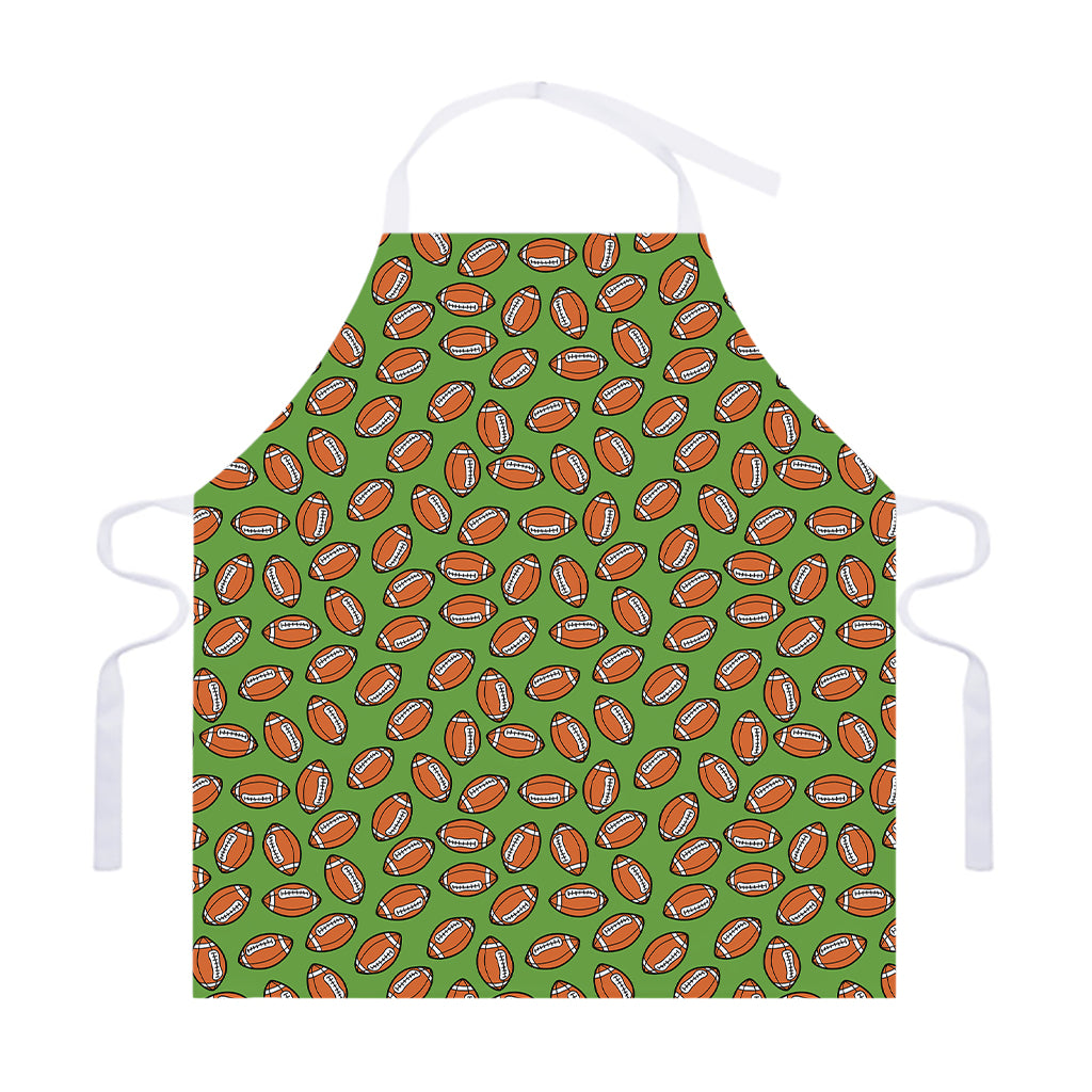 American Football Ball Pattern Print Adjustable Apron