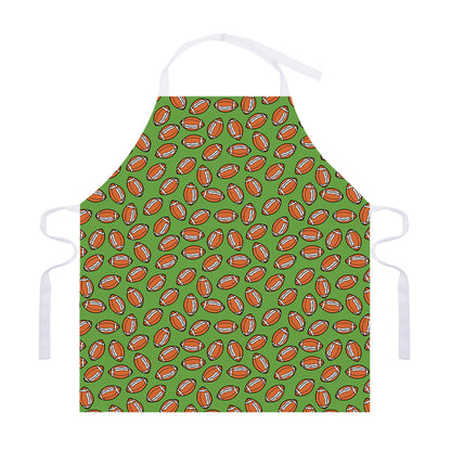 American Football Ball Pattern Print Adjustable Apron