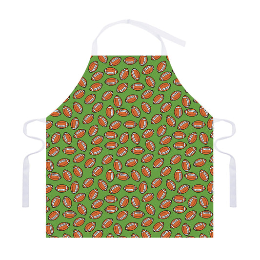 American Football Ball Pattern Print Adjustable Apron