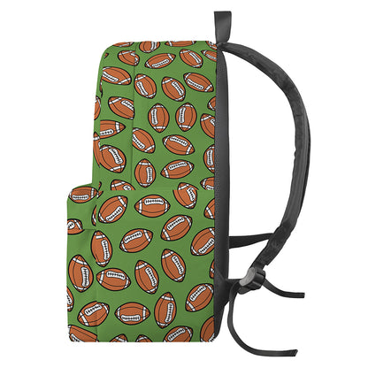 American Football Ball Pattern Print Backpack