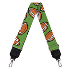 American Football Ball Pattern Print Bag Strap