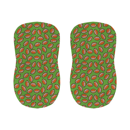 American Football Ball Pattern Print Bar Stool Covers