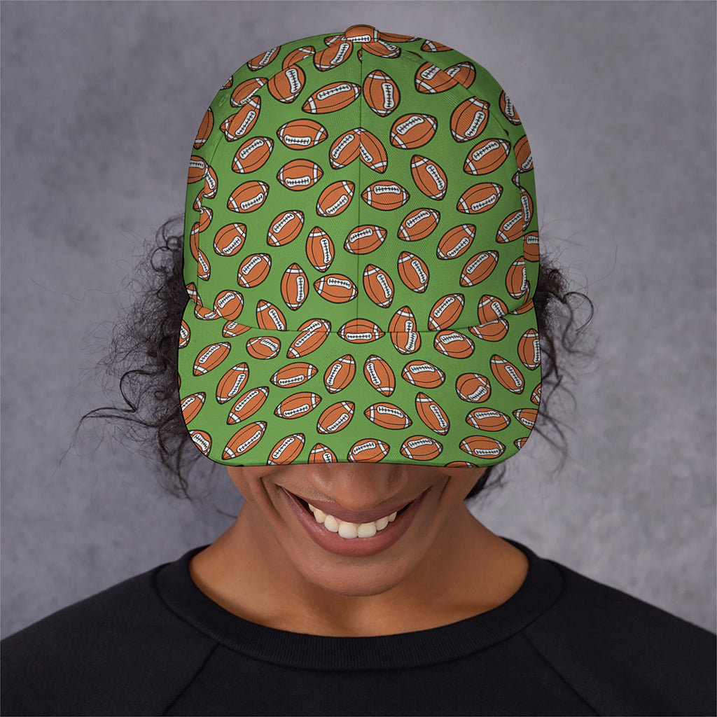 American Football Ball Pattern Print Baseball Cap