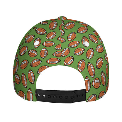 American Football Ball Pattern Print Baseball Cap