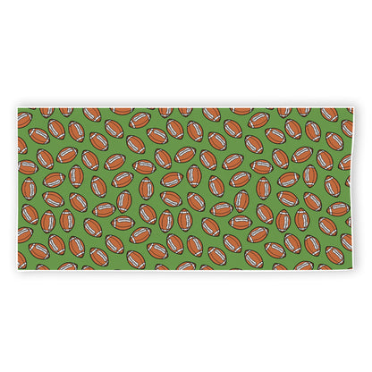 American Football Ball Pattern Print Beach Towel