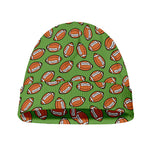 American Football Ball Pattern Print Beanie