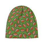 American Football Ball Pattern Print Beanie
