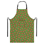 American Football Ball Pattern Print Bib Apron With Pocket