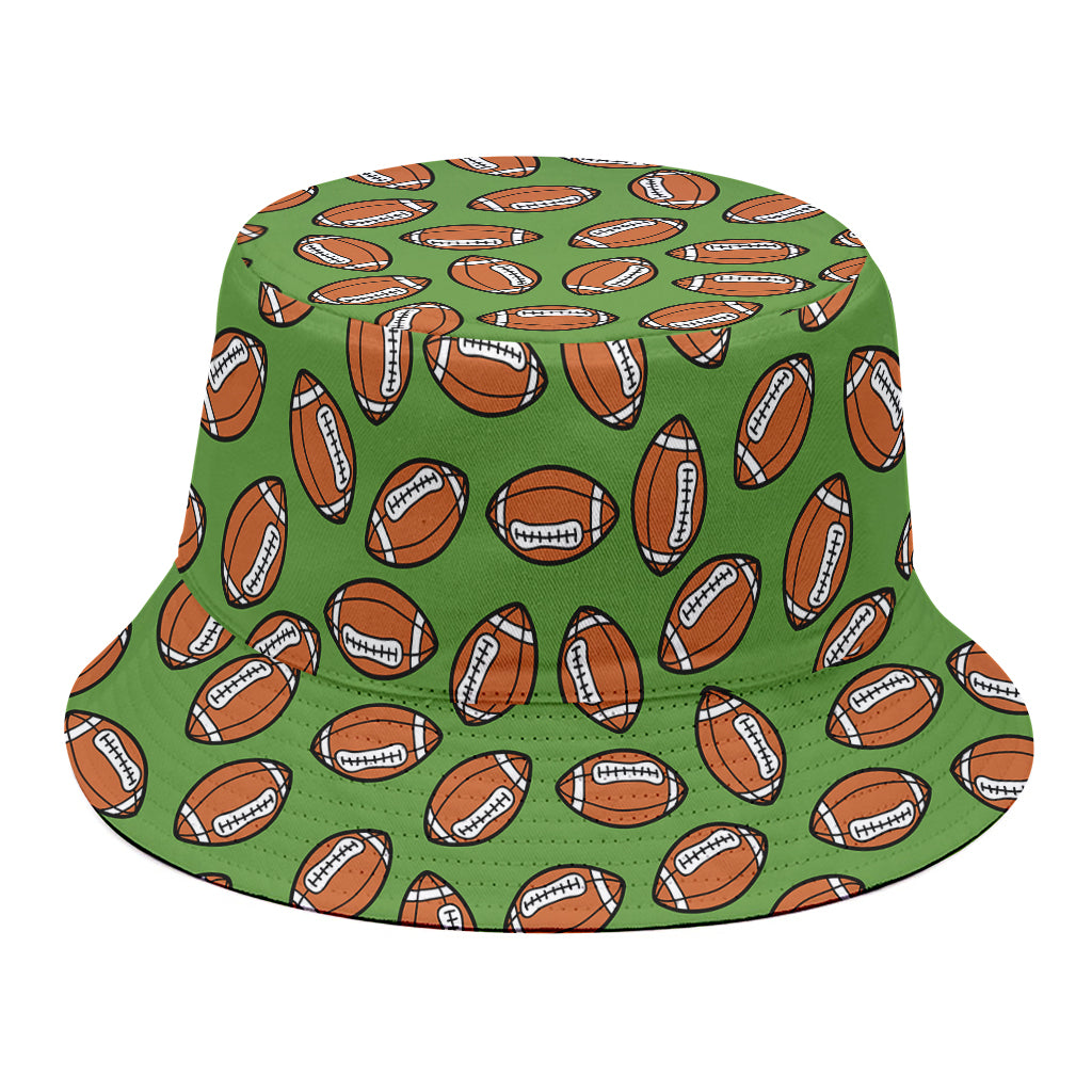 American Football Ball Pattern Print Bucket Hat