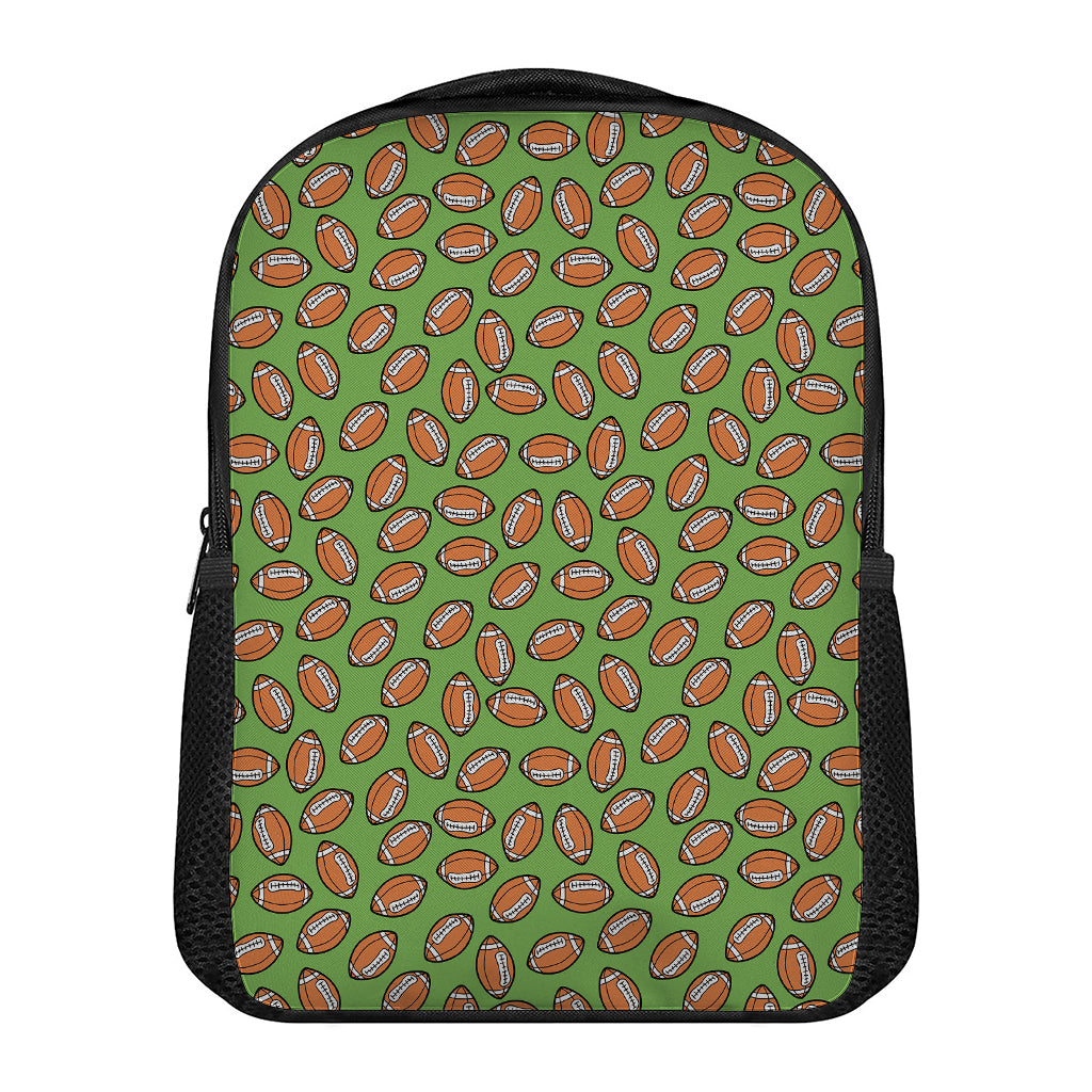 American Football Ball Pattern Print Casual Backpack