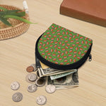 American Football Ball Pattern Print Coin Purse