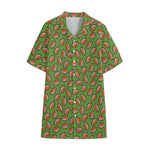 American Football Ball Pattern Print Cotton Hawaiian Shirt