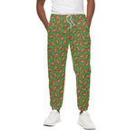American Football Ball Pattern Print Cotton Pants