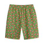American Football Ball Pattern Print Cotton Shorts