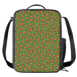 American Football Ball Pattern Print Crossbody Lunch Bag