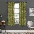 American Football Ball Pattern Print Grommet Curtain Panels