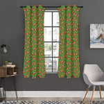 American Football Ball Pattern Print Curtain