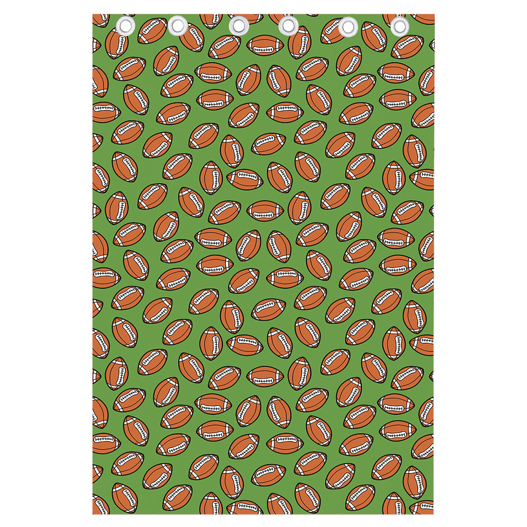American Football Ball Pattern Print Curtain