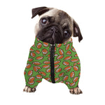 American Football Ball Pattern Print Dog Zip Up Jacket