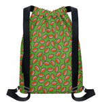 American Football Ball Pattern Print Drawstring Backpack
