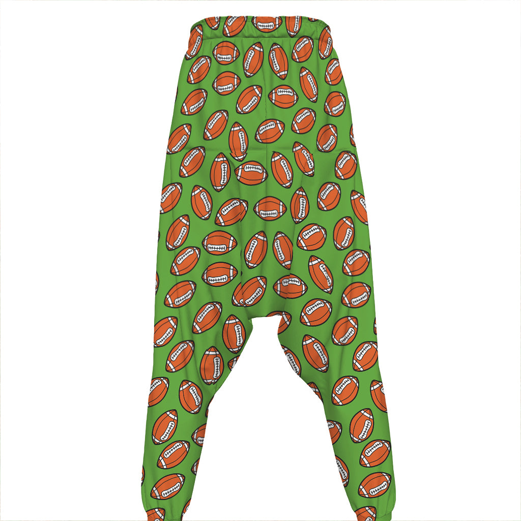 American Football Ball Pattern Print Hammer Pants