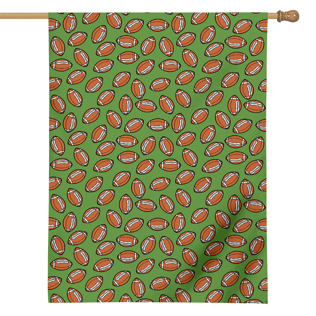 American Football Ball Pattern Print House Flag
