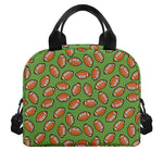 American Football Ball Pattern Print Insulated Lunch Bag