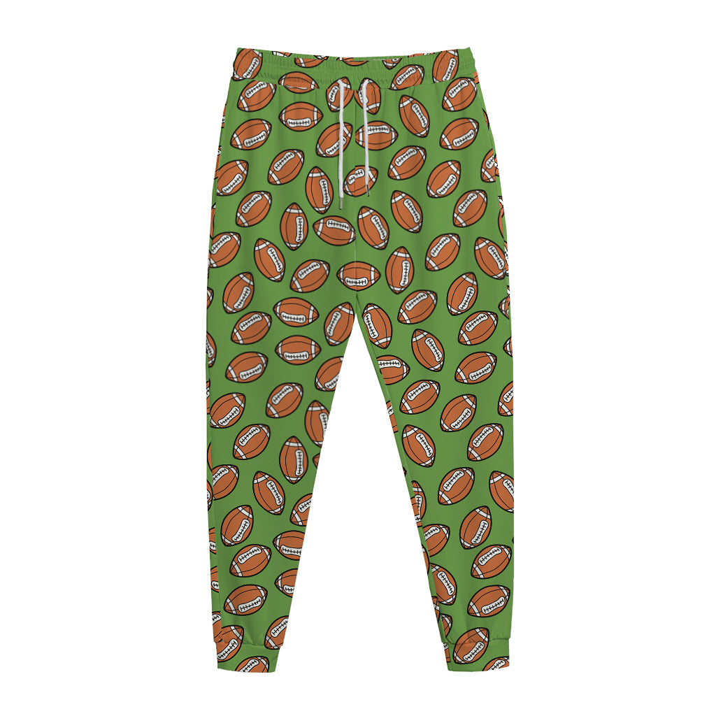 American Football Ball Pattern Print Jogger Pants