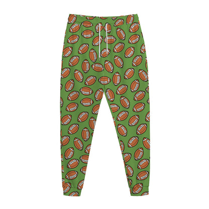 American Football Ball Pattern Print Jogger Pants
