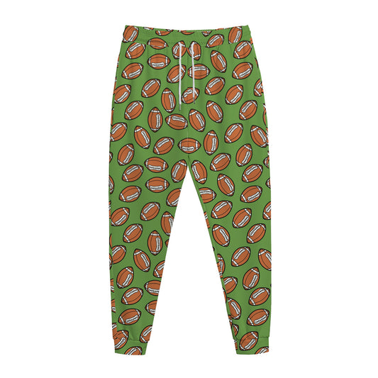 American Football Ball Pattern Print Jogger Pants