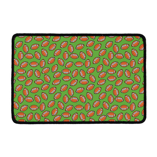 American Football Ball Pattern Print Kitchen Mat