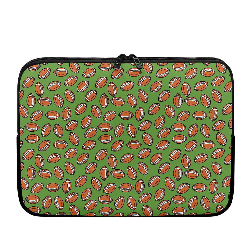 American Football Ball Pattern Print Laptop Sleeve