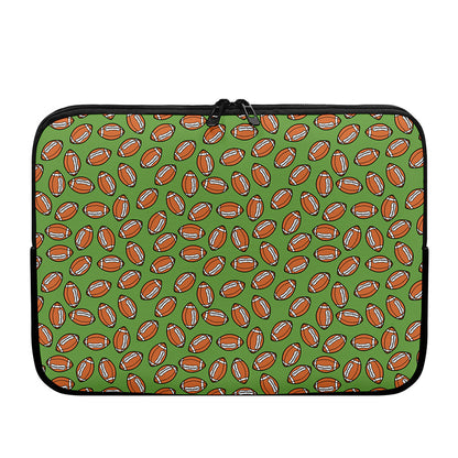 American Football Ball Pattern Print Laptop Sleeve