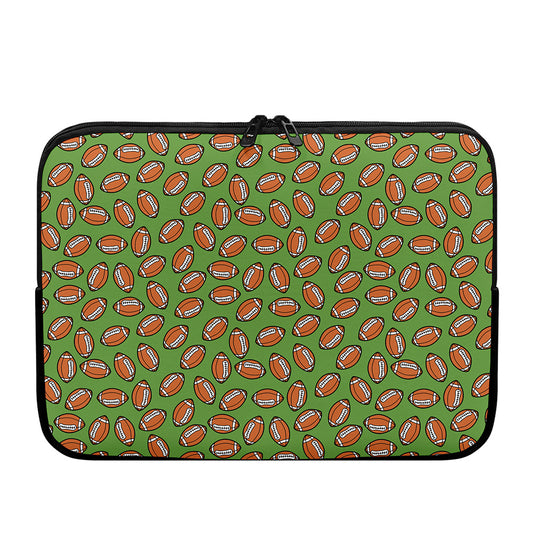 American Football Ball Pattern Print Laptop Sleeve