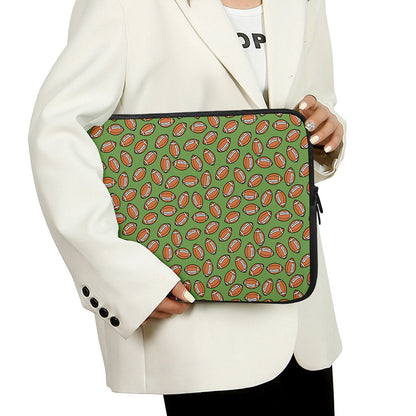 American Football Ball Pattern Print Laptop Sleeve