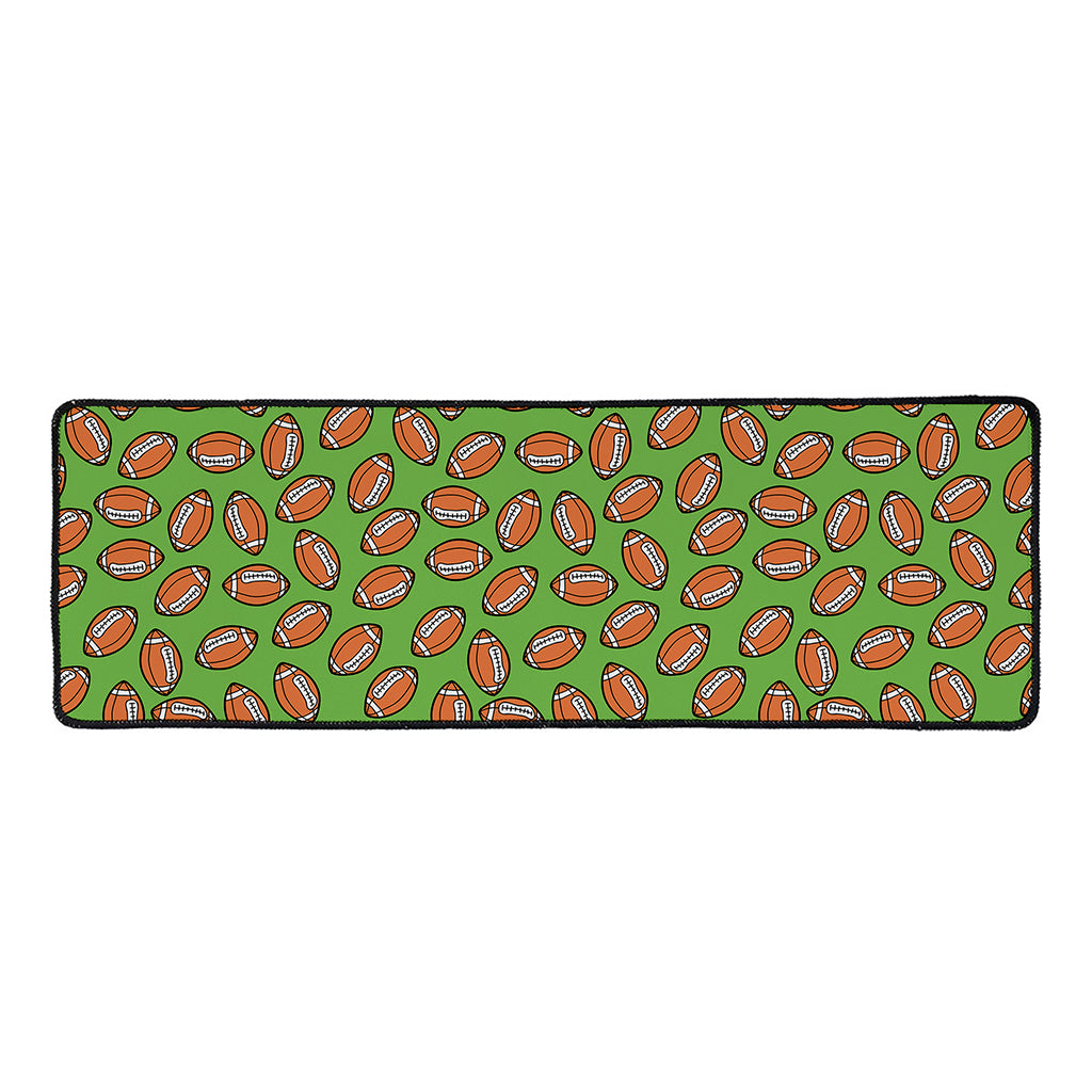 American Football Ball Pattern Print Long Kitchen Mat